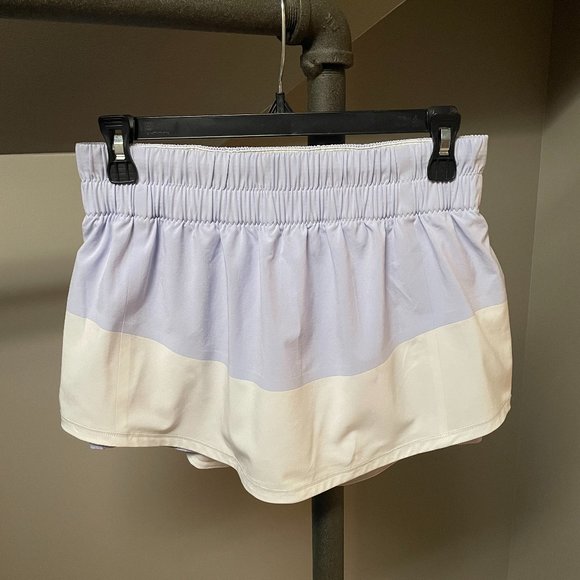 lululemon athletica Dresses & Skirts - Lululemon Run Breeze By Skirt Lullaby White 6